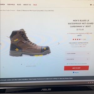 Men’s Blade LX Waterproof Met-Guard Carbonmax Boot